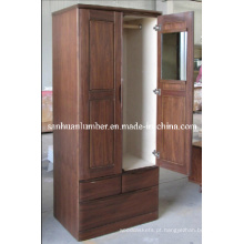 Guarda-roupa/roupeiro roupeiro porta de madeira móveis (SHZT004)